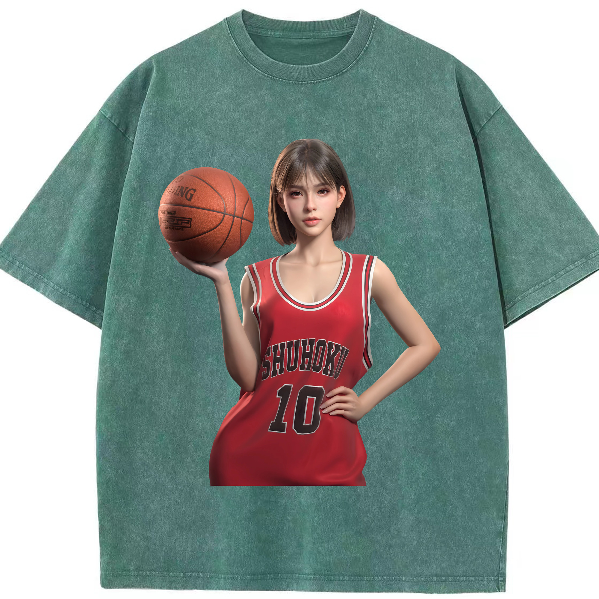 （画像用） SLAM DUNK／スラムダンク 綿100% ヴィンテージ風 半袖Tシャツ（フロントプリント）